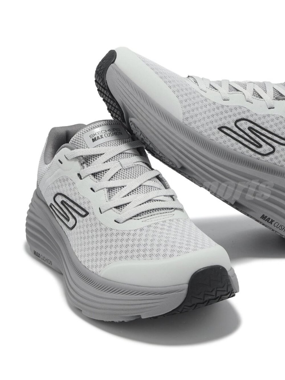 Skechers Shoes Men's Sport Run Comfort Casual Max Cushioning Gray Cushion Sz 9.5